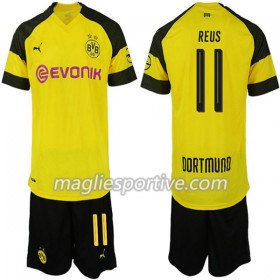 Completo Calcio Borussia Dortmund REUS 11 Bambino Divisa Prima 2018/2019